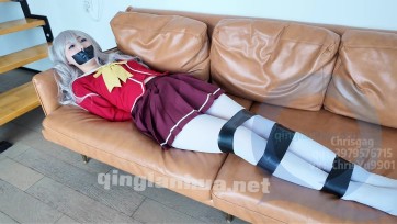 【Chrisgag】友利奈绪居家自缚 被入室绑架驷马捆绑挣扎-完整版