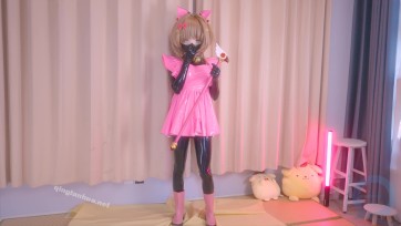 【刻猫猫不是色猫猫】【Kigurumi·大射爆·真空床·乳胶衣·贞操锁】