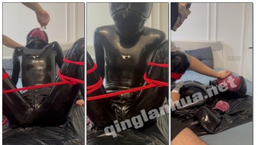 【噗噗工作室】乳胶 异形口塞 呼吸还会被限制,娇喘着呼吸声逐渐急促